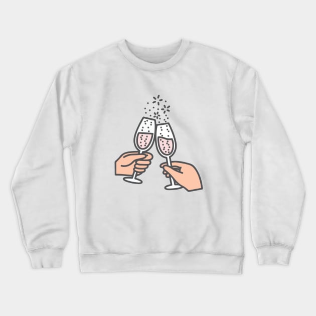 Cheers! Crewneck Sweatshirt by Ashleigh Green Studios